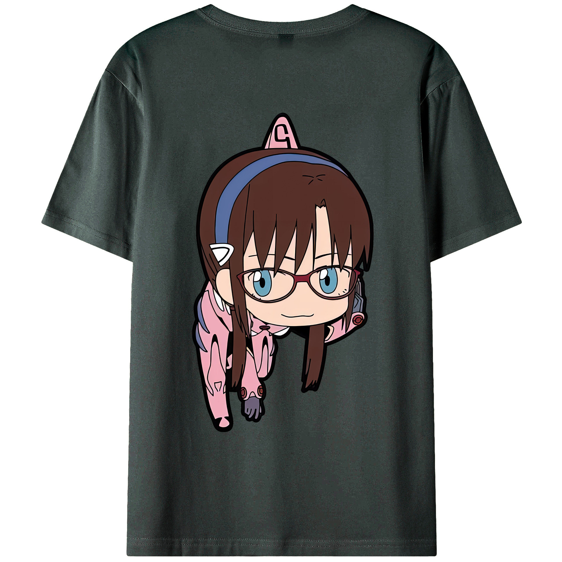 （画像用） EVA 新世紀エヴァンゲリオン 綿100％ メンズ半袖Tシャツ（バックプリント） 通気性